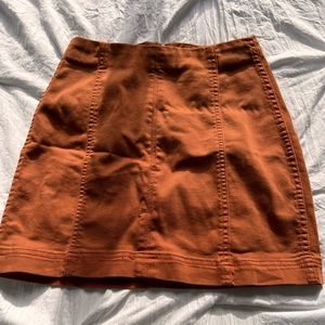 Wild Fable burnt orange jean skirt